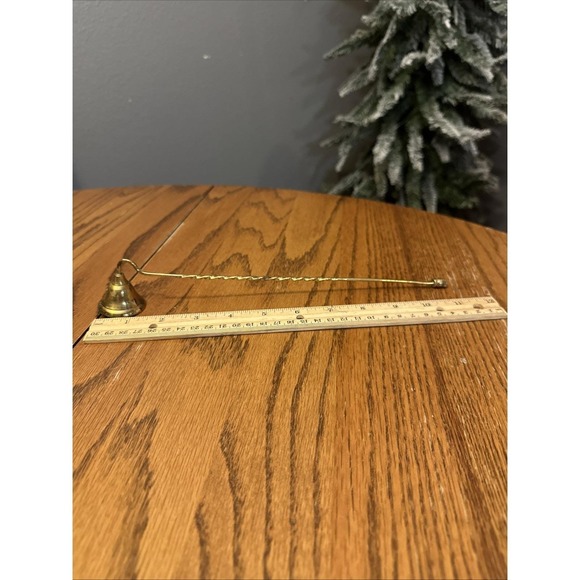 Vintage Brass Candle Sniffer Twisted Handle 11" Long - Picture 5 of 5